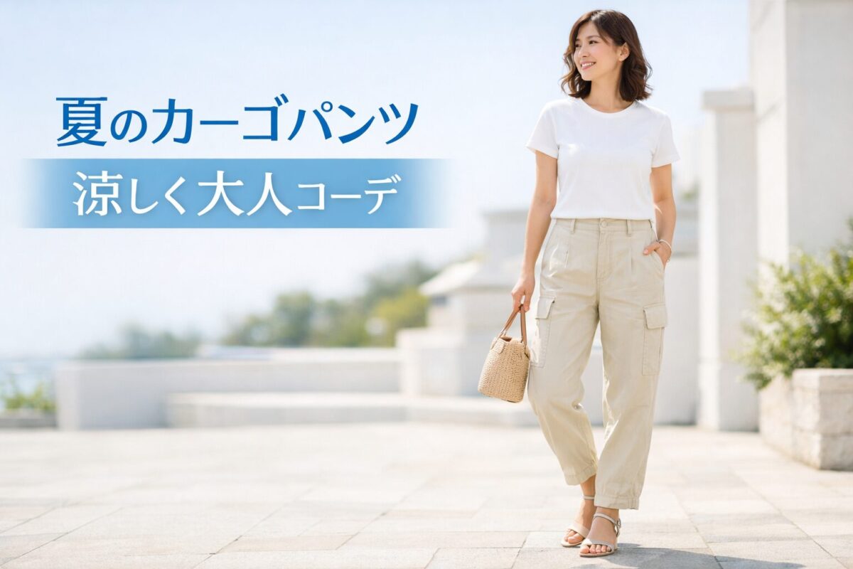 夏のカーゴパンツは暑い？涼しく見える素材と着こなし