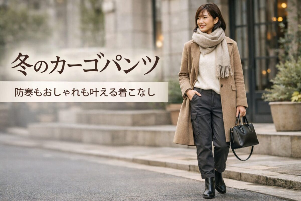 冬のカーゴパンツコーデで防寒とおしゃれを両立する方法