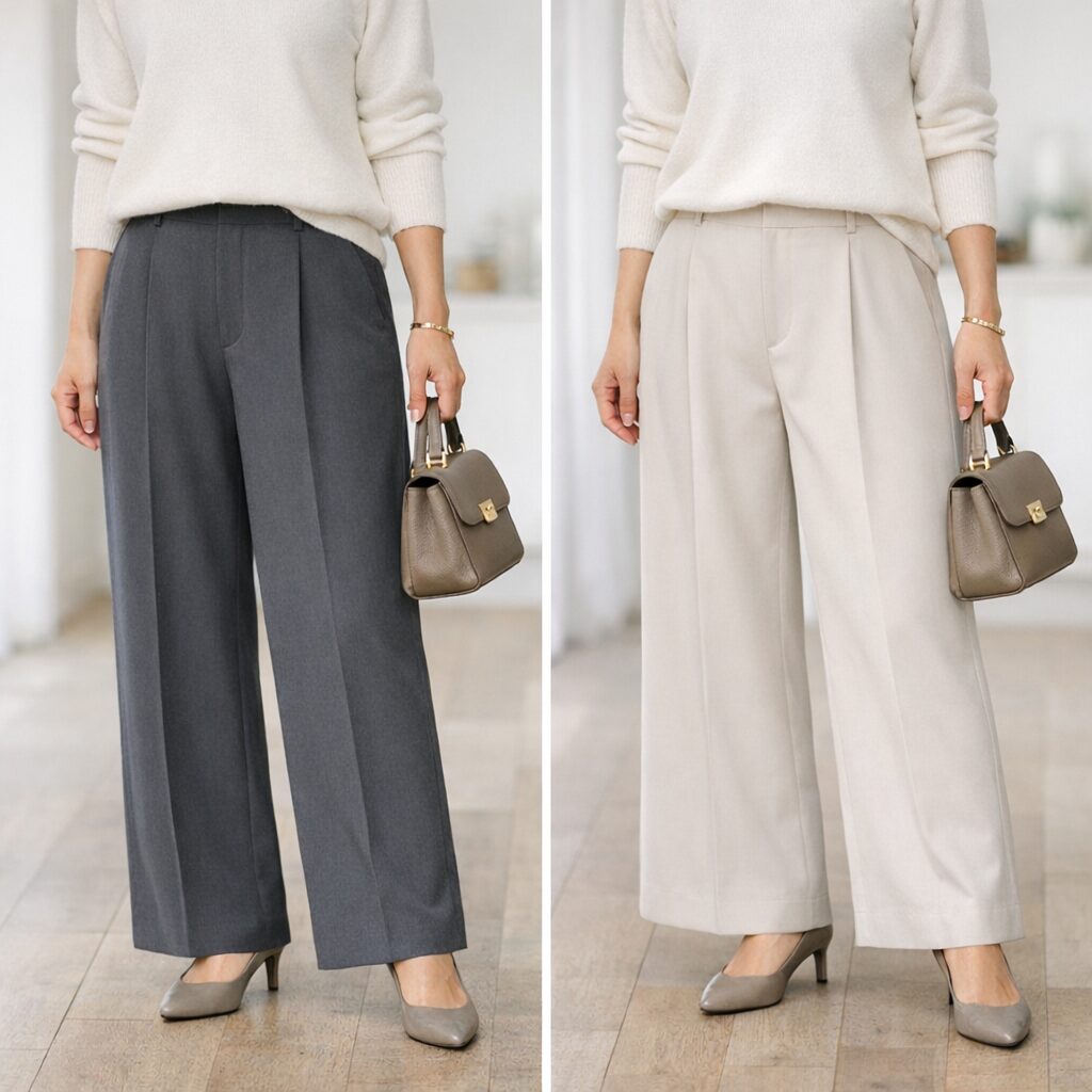 広がるパンツと落ちるパンツの差が分かると、太って見えにくい一本の基準がつかみやすくなります。