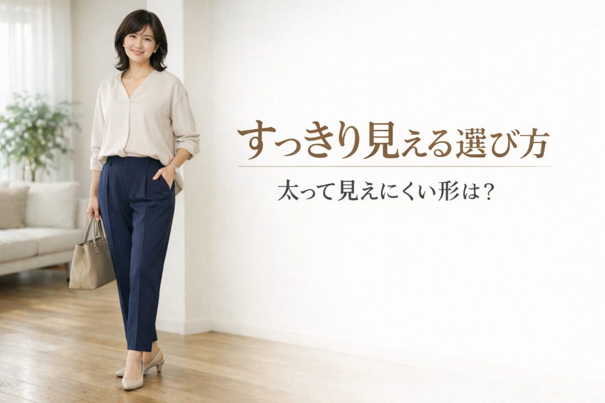 テーパードパンツは太って見える？大人女性が選びやすい形の見分け方