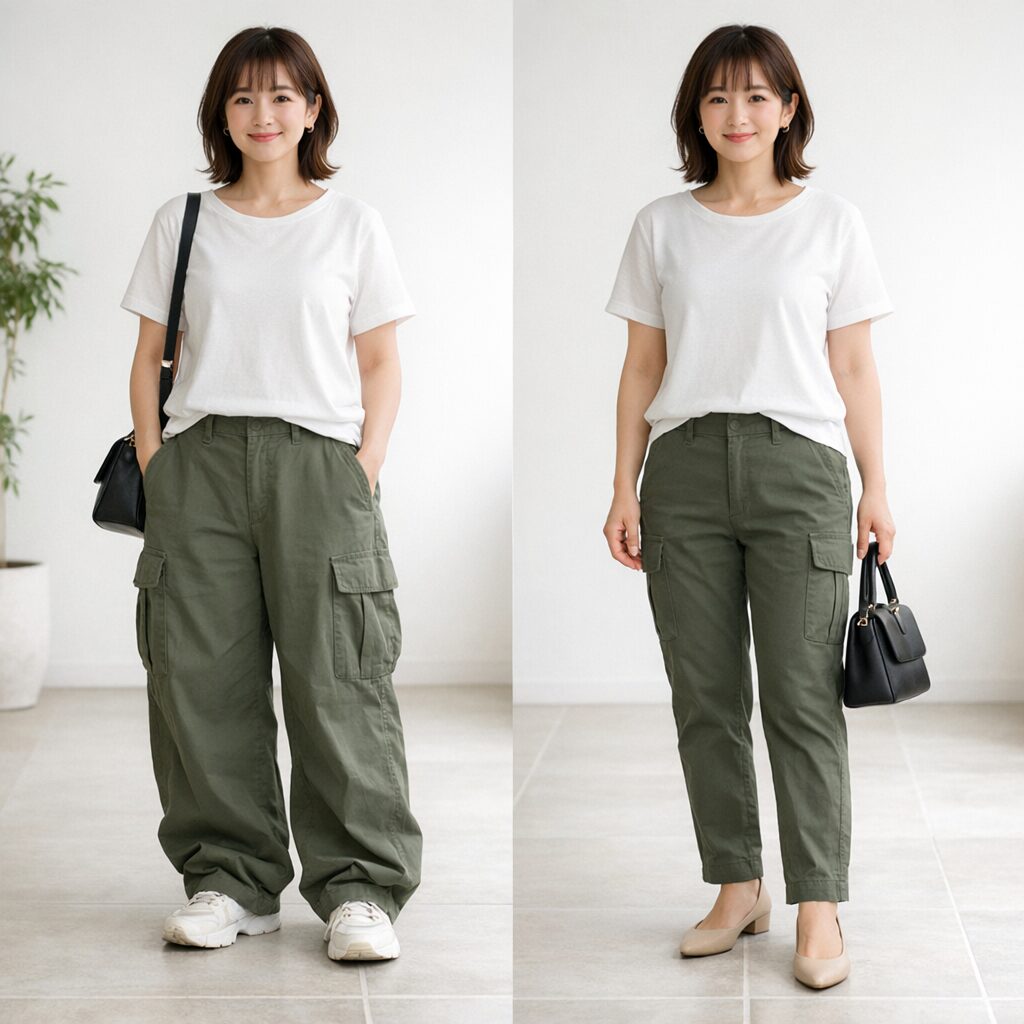 低身長さんが選びやすいカーゴパンツの特徴