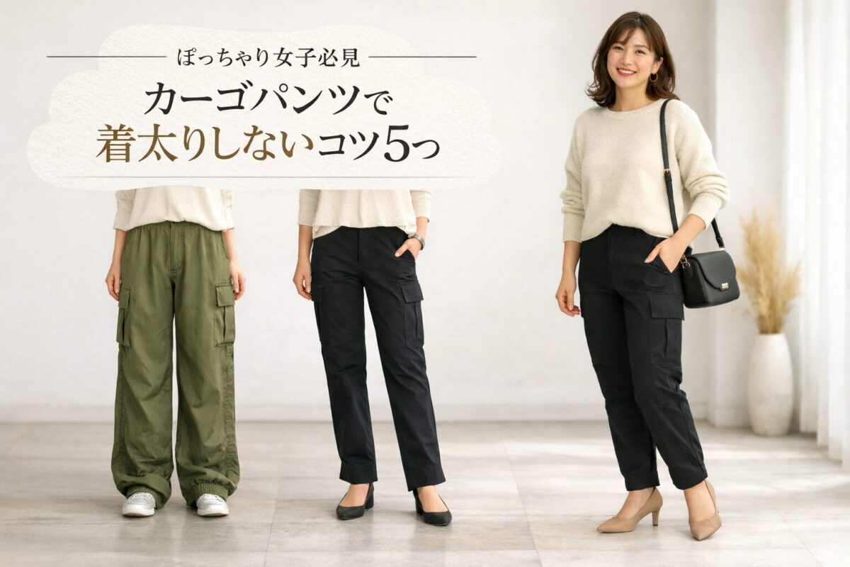 ぽっちゃり体型がカーゴパンツで着太りしないコツ5つ