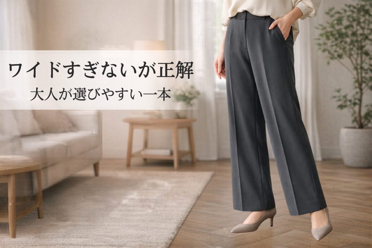 ワイドパンツが似合わない理由は何ですか？大人女性が見直したいポイント