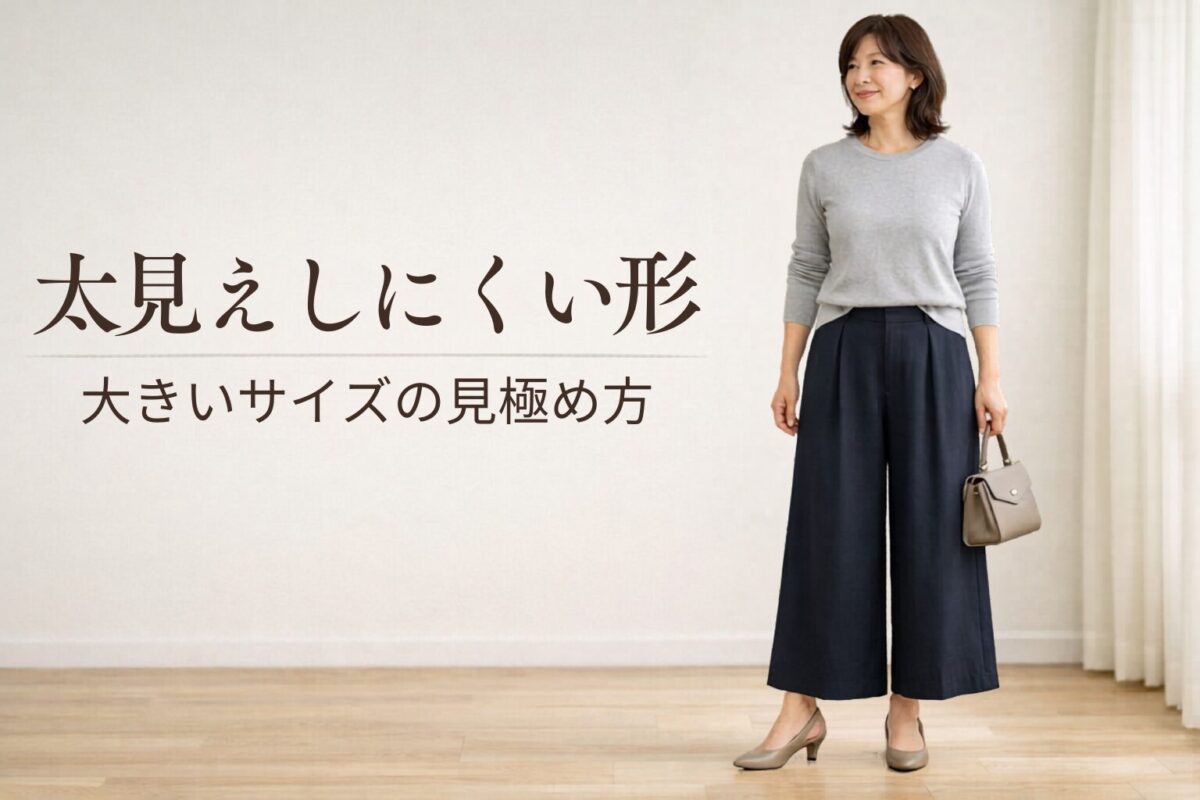 大きいサイズのガウチョパンツはどこで太見えしやすい？大人女性向けの見極め方