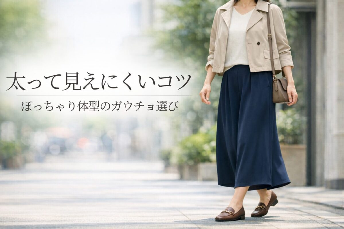 ぽっちゃり体型がガウチョパンツで太って見えにくくするコツは？選び方と整え方