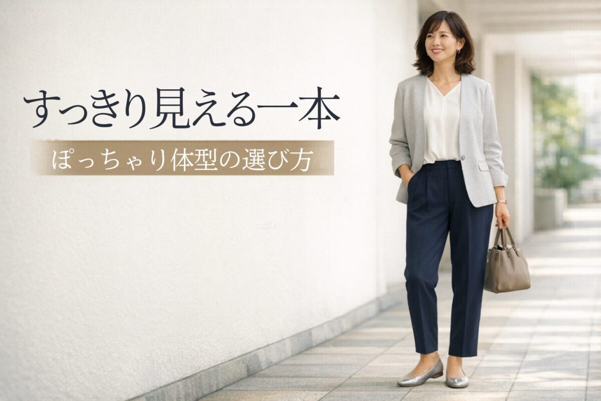 ぽっちゃり体型がすっきり見えやすいテーパードパンツの選び方