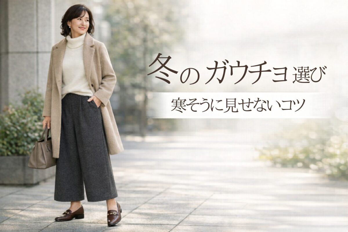 真冬のガウチョパンツは寒い？素材で選ぶならどれ
