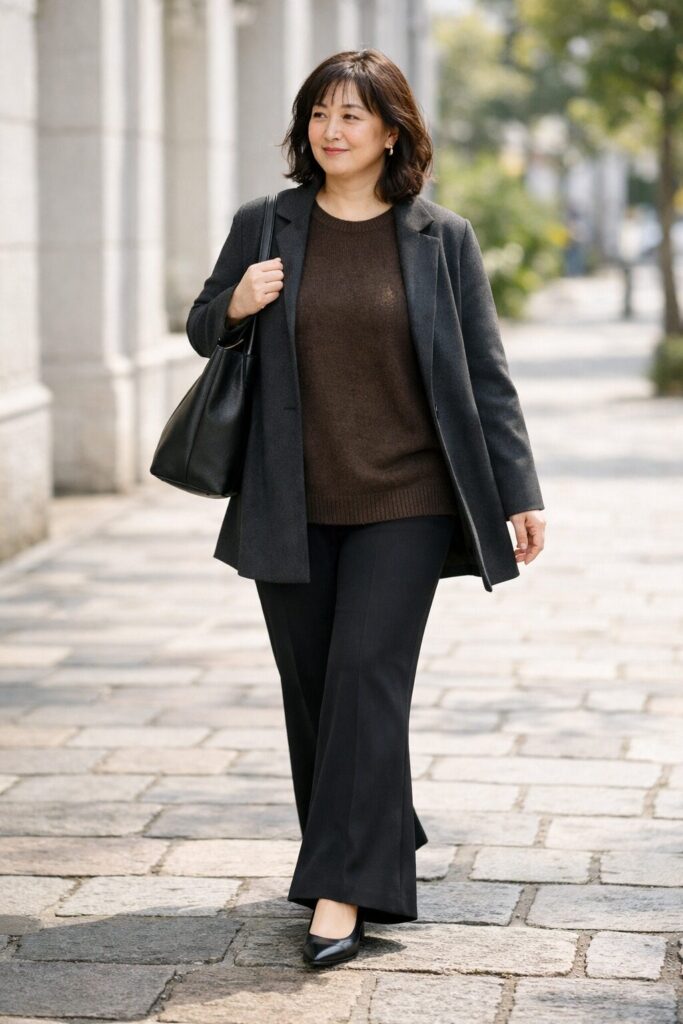 ぽっちゃり体型では少し重たく見えやすい