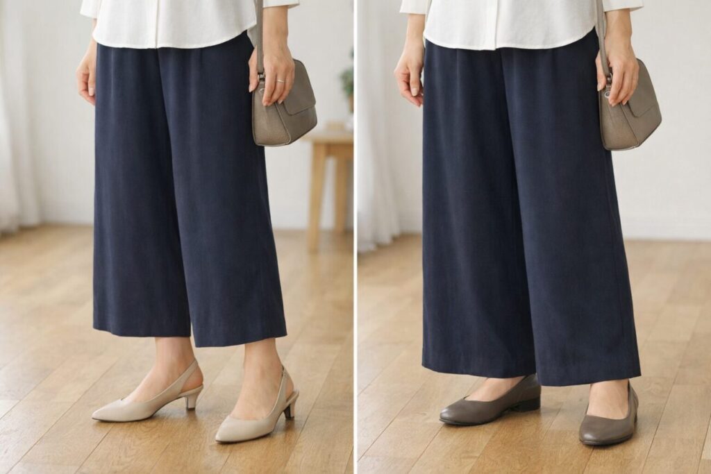 足元と裾のつながりで重たさを防ぐコツ