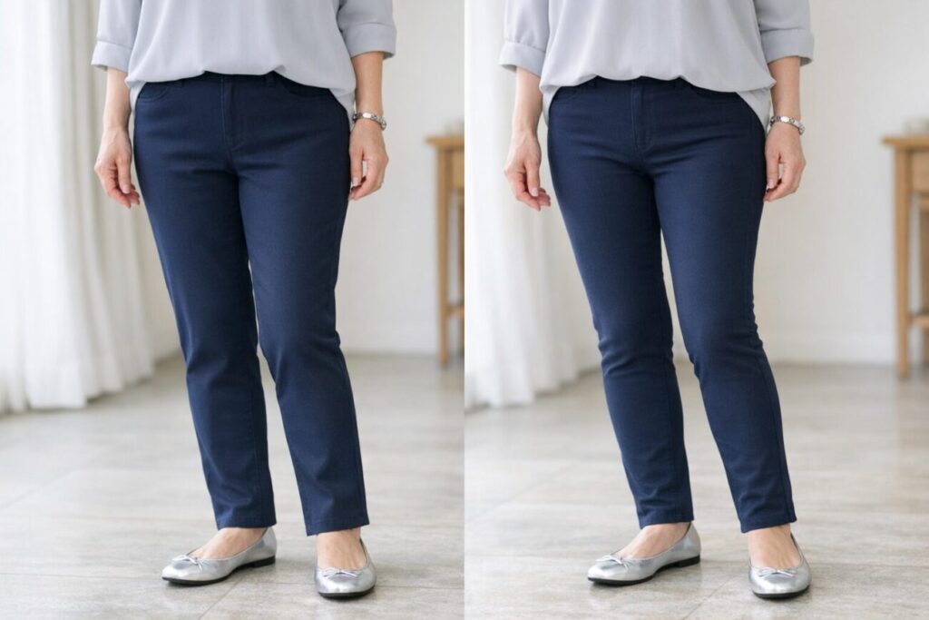 腰まわりがすっきり見えやすい選び方